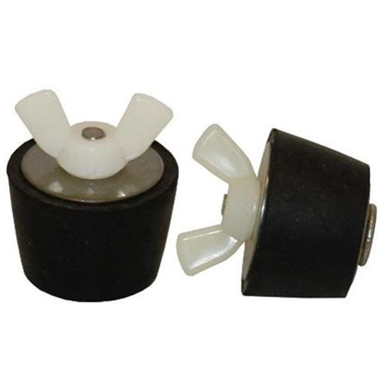Picture of # 9 Winter Plug w/ SS Wing Nut for 1-1/2" Pipe Sp209