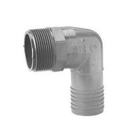 Picture of Barb 90 elbow pvc lasco, 1/2"mpt x 1/2"b 1413005