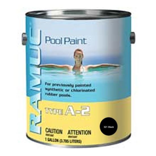 Picture of 1 gal type a-2 rubber black paint 962232101