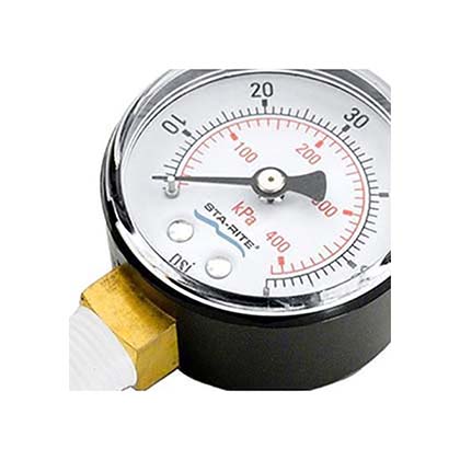 Picture of Pressure Gauge 1/4"mpt, 0-60psi, Bottom Mount 150600000T
