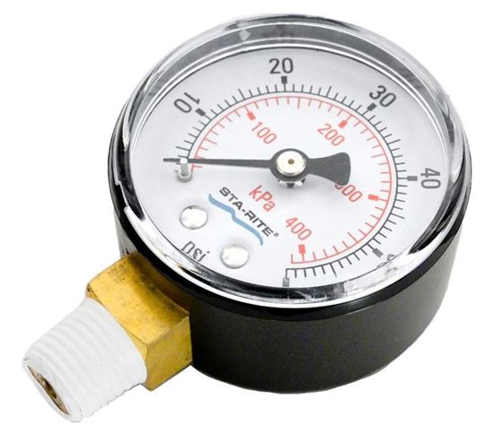 Picture of Pressure Gauge 1/4"mpt, 0-60psi, Bottom Mount 150600000T