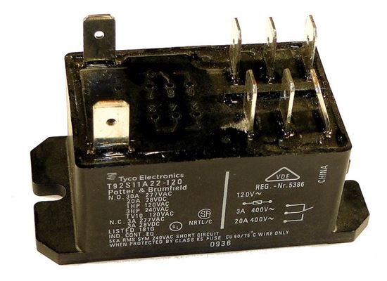 Picture of Relay Dpdt 30A 120Vac Coil T92S11A22120