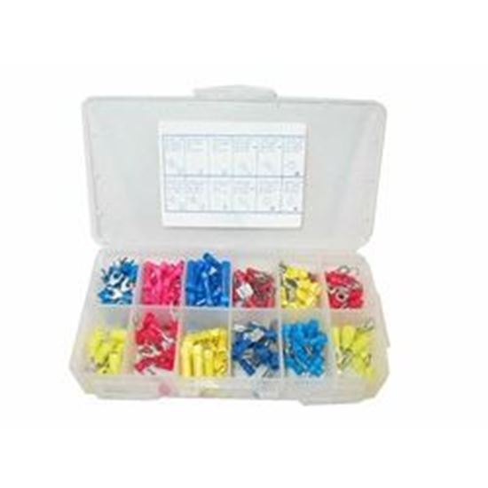 Picture of Wire Terminal Kit, 200 Pieces, Assorted Sizes 10816