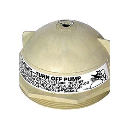 Picture of Tank Lid Pentair PacFab Triton II 6" "V" Thread Tan 154559