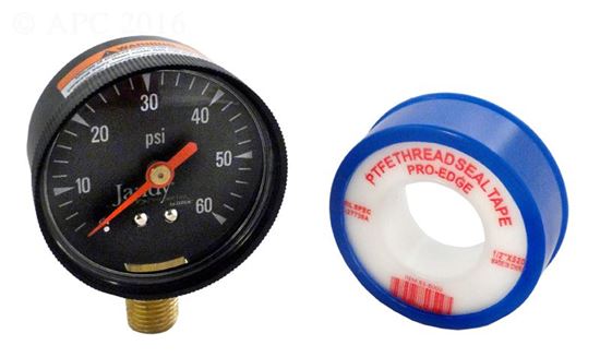 Picture of Pressure Gauge Bottom Mount 1/4"mpt 0-60psi R0556900