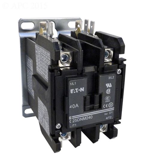 Picture of Contactor coates 2 pole, 50 amp, 220cv coil 21000100