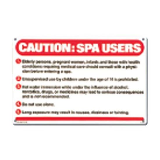 Picture of SIGN - CAUTION SPA USERS- pm40360