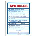 Picture of Sign Spa Rules 18" x 24" R230300