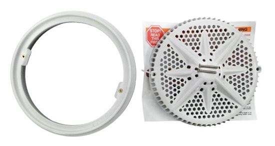 Picture of Main Drain Grate 8", 112gpm, White, Long Ring 500108