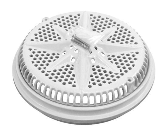 Picture of Main Drain Grate PentStarGuard 8" 112gpm Wht qty 2 Long Ring 500140