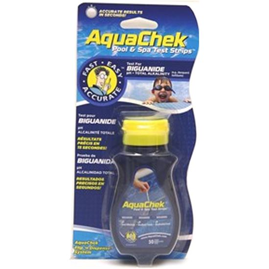 Picture of Aquachek blue biguanide test strip ac561625