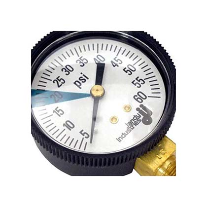 Picture of Pressure Gauge Zodiac Ray-Vac/DM Hose 60 psi Bottom Mount R0377700