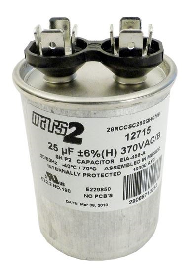Picture of Run Capacitor 25 Mfd 370Vac Rd25370