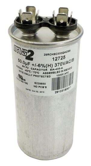Picture of Run Capacitor 50 Mfd 370Vac Rd50370