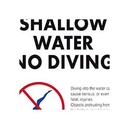 picture of no diving sign 6603ws1824e