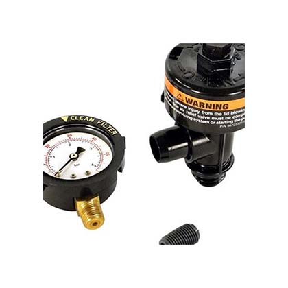 Picture of Pressure Gauge Assembly SMBW, 1/4"mpt, 0-60psi, Bttm Mount 073027