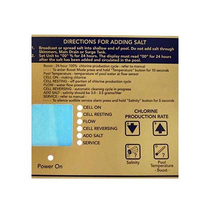 Picture of Control Box Decal Bottom R0404400