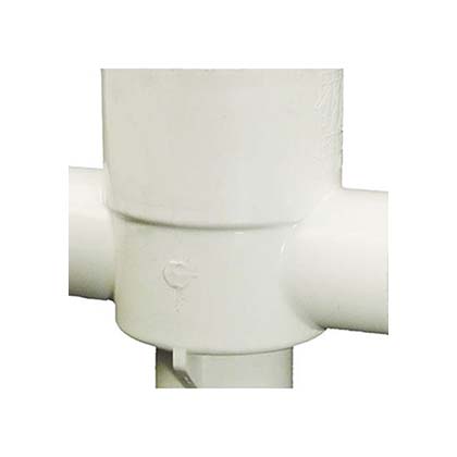 Picture of Cross Tee, 1-1/2"S x 3/4"S x 3/4"S x 3/4"S Fitting PVC 4131770
