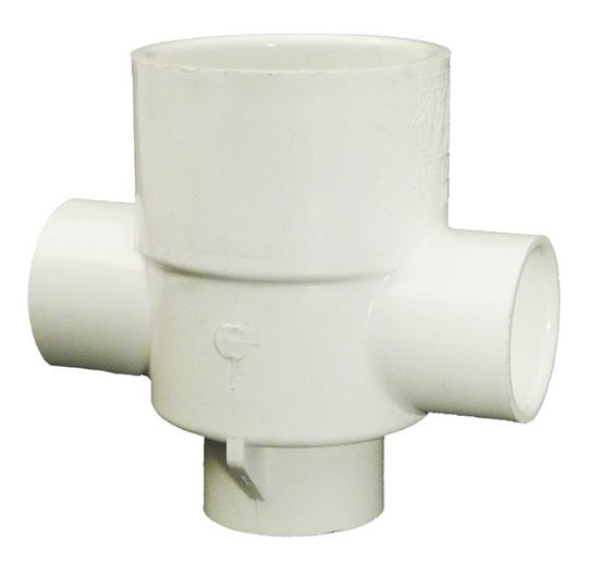 Picture of Cross Tee, 1-1/2"S x 3/4"S x 3/4"S x 3/4"S Fitting PVC 4131770