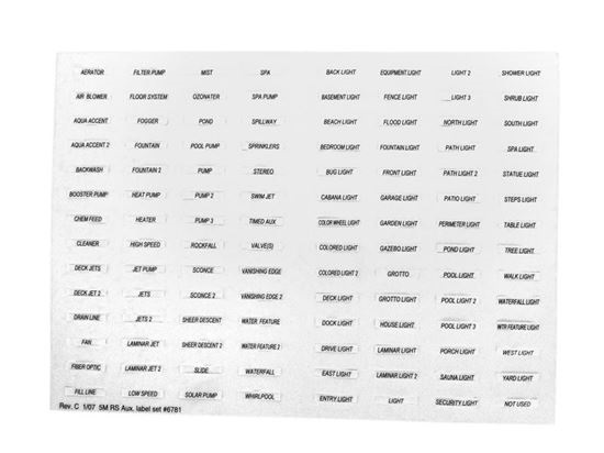 Picture of Aux Label All Button Control 6781