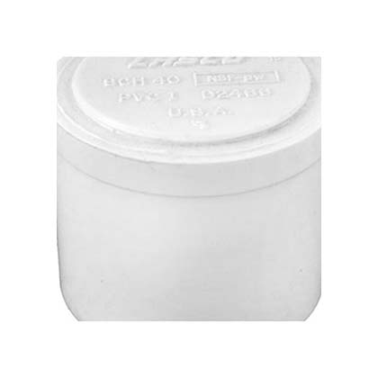 Picture of Lasco plug white 1-1/2" spigot 449015