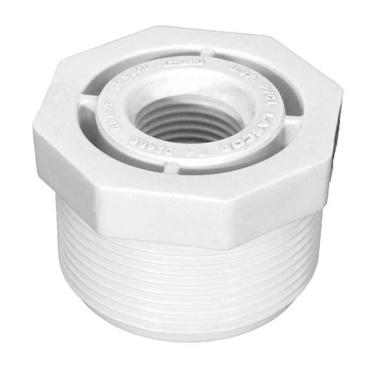 Picture of Reducer 1-1/2"mpt x 1/2"fpt, pvc 439209