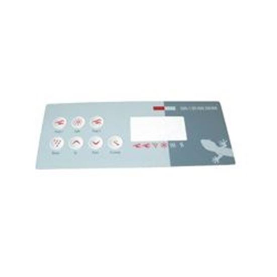 Picture of Overlay, spaside, gecko tsc8-ge2, 7-button 9916-100331