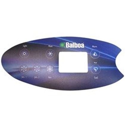 Picture of 7 Button Balboa Vl Series Keypad Overlay 11894