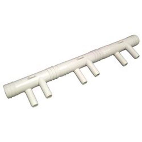 Picture of Manifold, Pvc, Waterway, 2, 4, 6 Port, (6) 3/4"Rb X (6) 672-7190