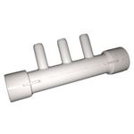Picture of Manifold, PVC 1/2"S x 1/2"S x (3) 3/8"B Ports 672-0550