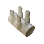 Picture of Manifold, Pvc, Balboa, 2"Slip X 2"Spigot X (4) 3/4"Ribb 53016300