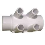 Picture of Manifold, Pvc, Waterway, 1-1/2"S X 1-1/2"Spg X (4) 3/4" 672-4150