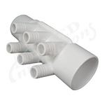 Picture of Manifold Pvc Waterway 2"S X 2"Spg X (6) 3/4"Rb Ports 672-7150