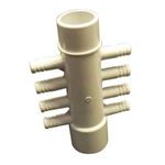Picture of Manifold, Pvc, Waterway, 1"S X 1"Spg X (8) 3/8"Rb Ports 672-4340