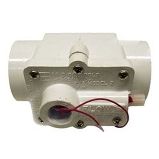 Picture of Flow switch 1-1/2' pvc slip connection 1amp grid model 2-57-f1-2000-w