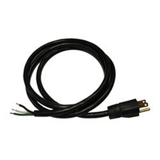 Picture of Nema plug: 110v 15a 14/3 6&#39; cord with strain relief-pc143-20772-al