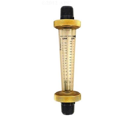 Picture of Flow Meter Pentair 2-16 gpm 3/4" Nylon Thd End Small Body LDF359N