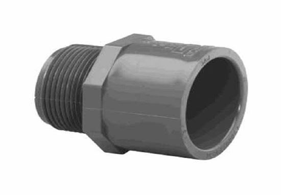 Picture of Adapter male 1-1/2"pvc sch 80 gray 836015