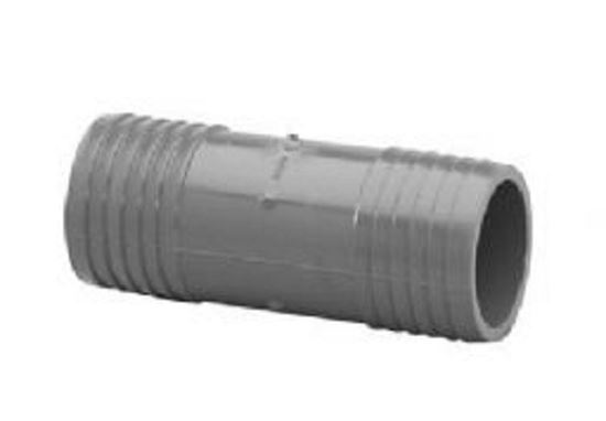 Picture of Coupling black, 1-1/2" barb x 1-1/2" barb 1429015