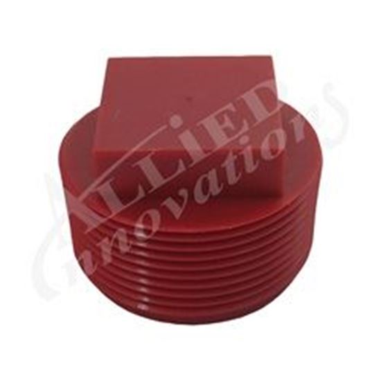 Picture of Pipe Plug: 1-1/2&Quot; Square Red Without O-Ring Spn1500Rd4