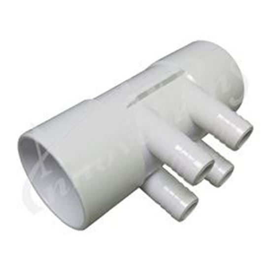 Picture of Manifold, Pvc, Waterway, 2"S X 2"S X (4) 3/4"Rb Ports 672-7110