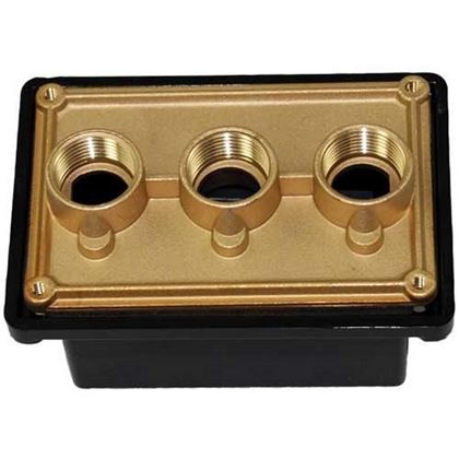 Picture of Light Junction Box Pentair (3) 3/4" Ports Brass Base 78310600