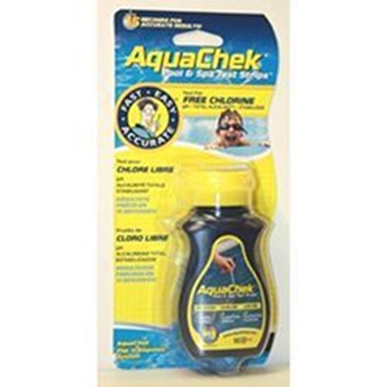 Picture of Aquachek yellow chlorine test strip ac511244a