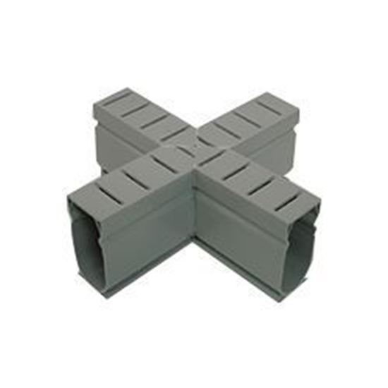 Picture of Deck drain cross grey dxg