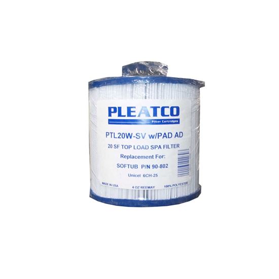 Picture of Filter cartridge, pleatco, diameter 6", length  ptl20w-sv-p-4