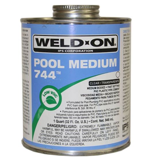 Picture of Pool Medium Clear Cement 1 Qt 744 Ips13555Each