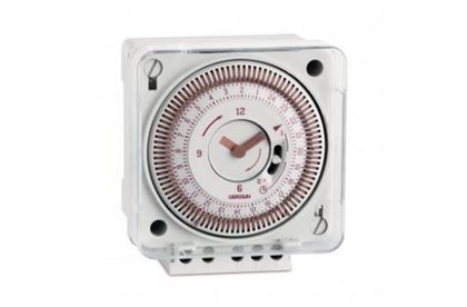 Picture of Time clock 220v, spdt, 1amp, 60hz, 24 hour, gold plated, 5 lug mil72e