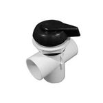 Picture of Diverter Valve WW 2" 2 Port Top Mount Notched Black 600-3061