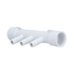 Picture of Manifold, PVC 1/2"S x 1/2"S x (3) 3/8"B Ports 672-0550