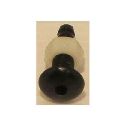 Picture of Injector, Air Seat, 1/4B, Black, Small Button Style 12986